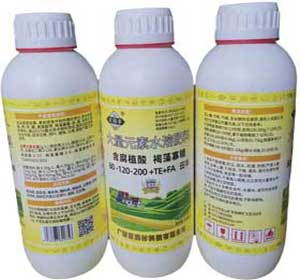 实润丰大量元素水溶肥料田丰80-120-200+TE含腐植酸褐藻寡糖型水剂